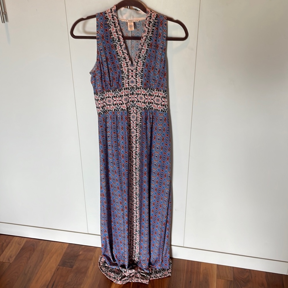 NWOT Wisp dress. Size 2. Blue/white/orange